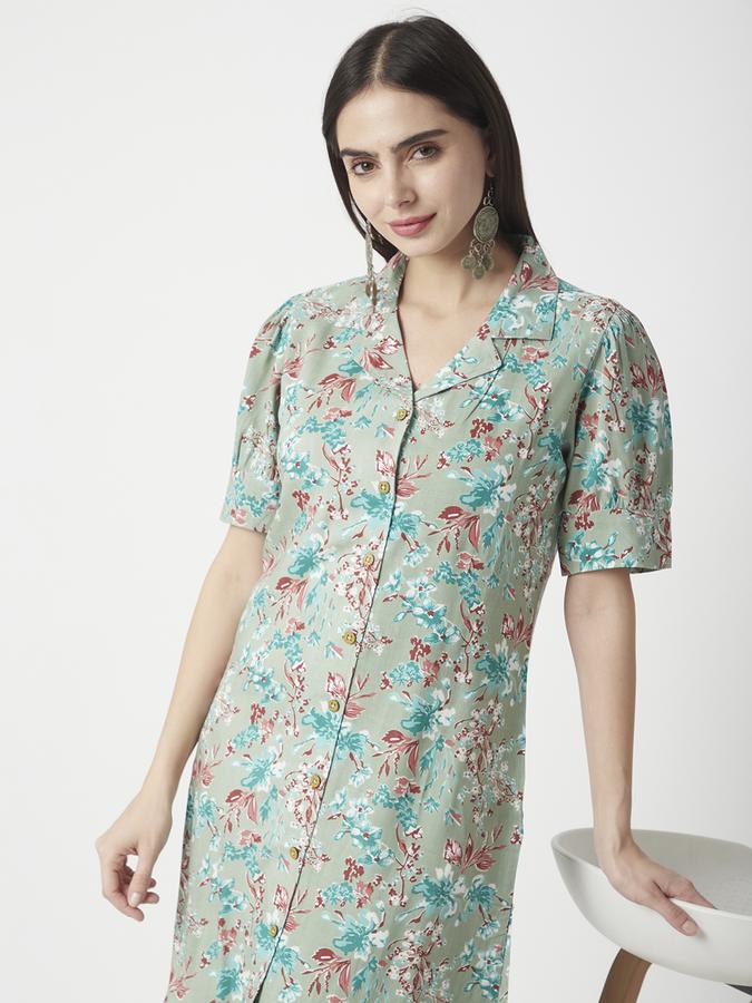 Women Floral Print A-line Kurta image number 0