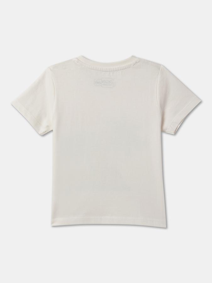 Boys Graphic Print Relaxed Fit Round-Neck T-Shirt image number 1