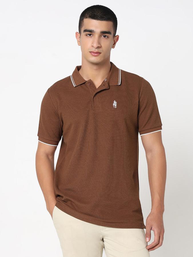 MENS TEXTURE POLO image number 1