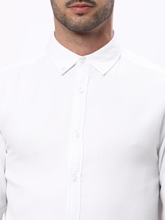 R&B Men's Textured Smart Casual Shirt image number 3