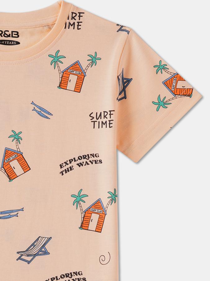 Boys Regular Fit Short Sleeve Crew Neck T-Shirt