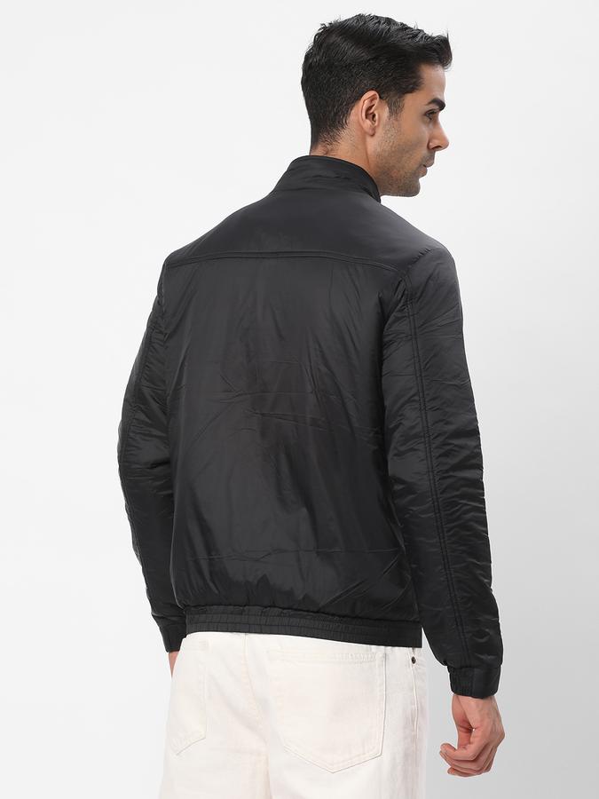 Men Nylon Regular Fit Quilted Jacket