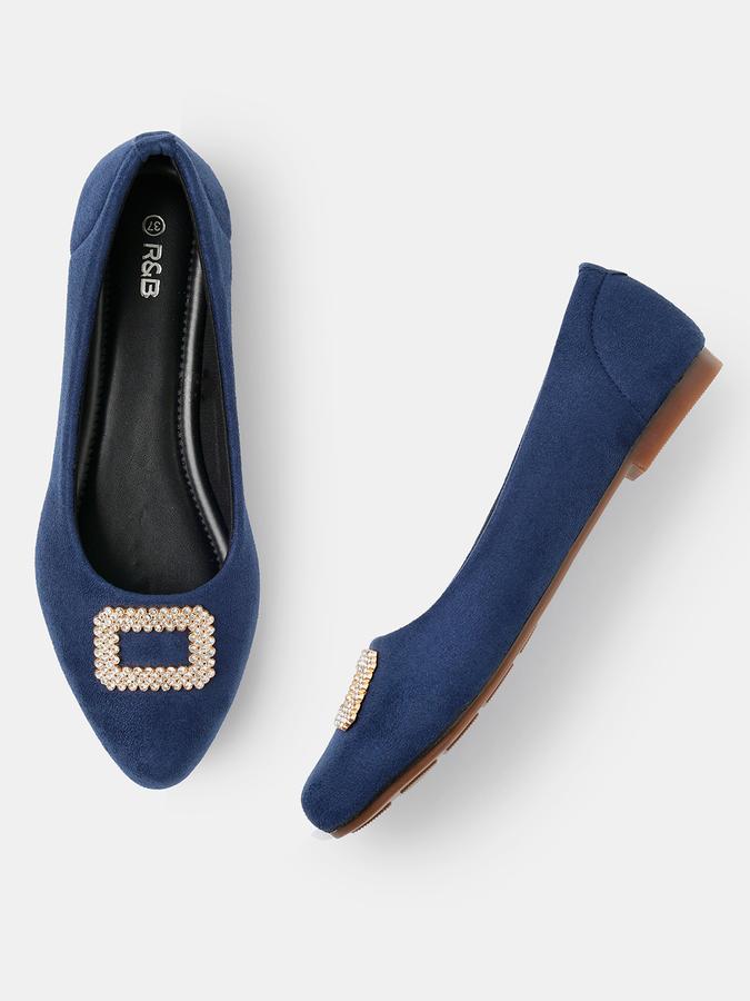 R&B Women Blue Ballerinas image number 0