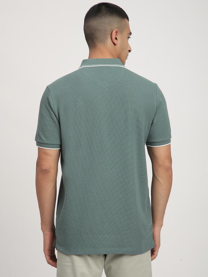 Men Polycotton Slim Fit Polo Neck Solid T-shirt