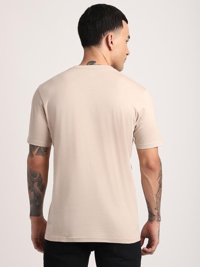 Men Cotton Regular Fit Crew Neck Graphic T-shirt