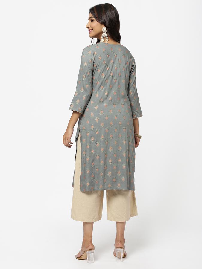 R&B Grey Women Kurtas image number 2