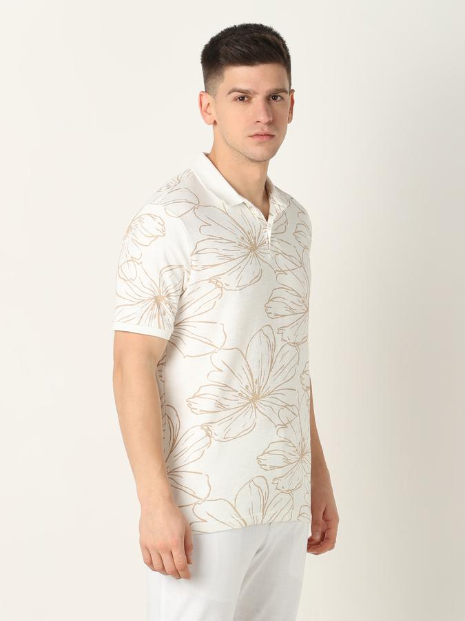Men Printed Regular Fit Polo T-Shirt image number 2
