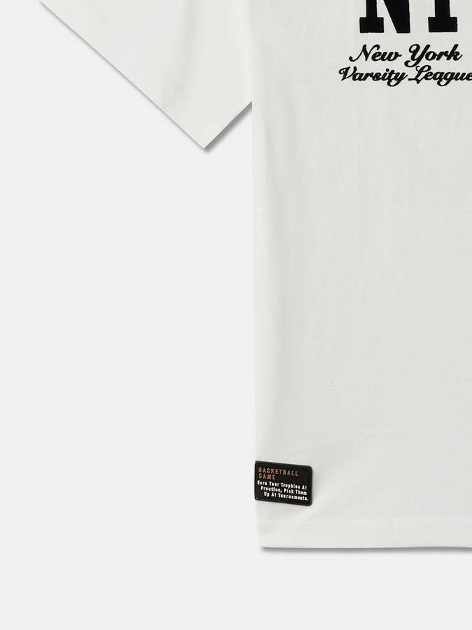 Typographic Print Crew-Neck T-Shirt image number 3