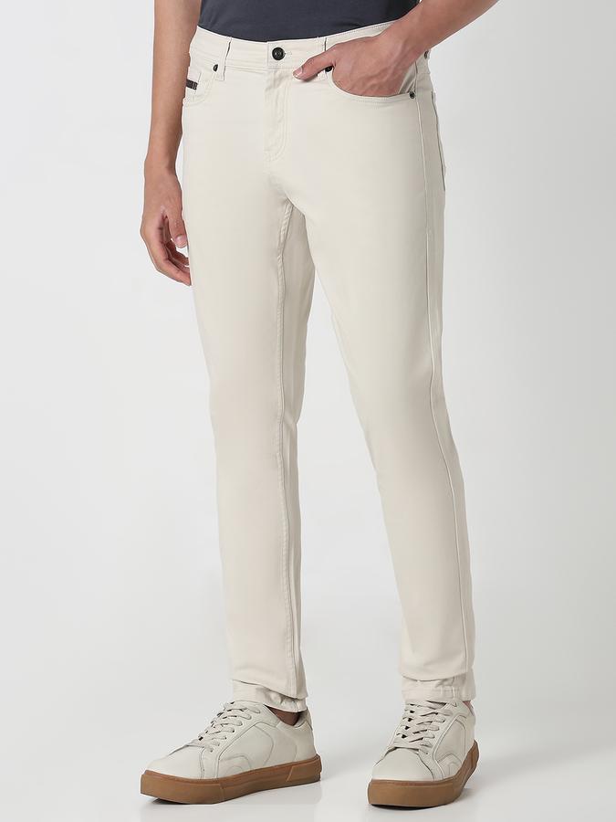 Skinny Fit Men Trousers image number 3