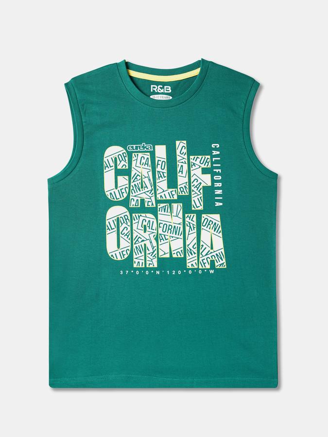Boys Typographic Print Crew-Neck T-Shirt image number 0