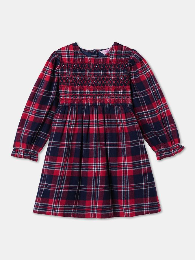 Girls Midi/Knee Length Casual Dress 3/4 Sleeve