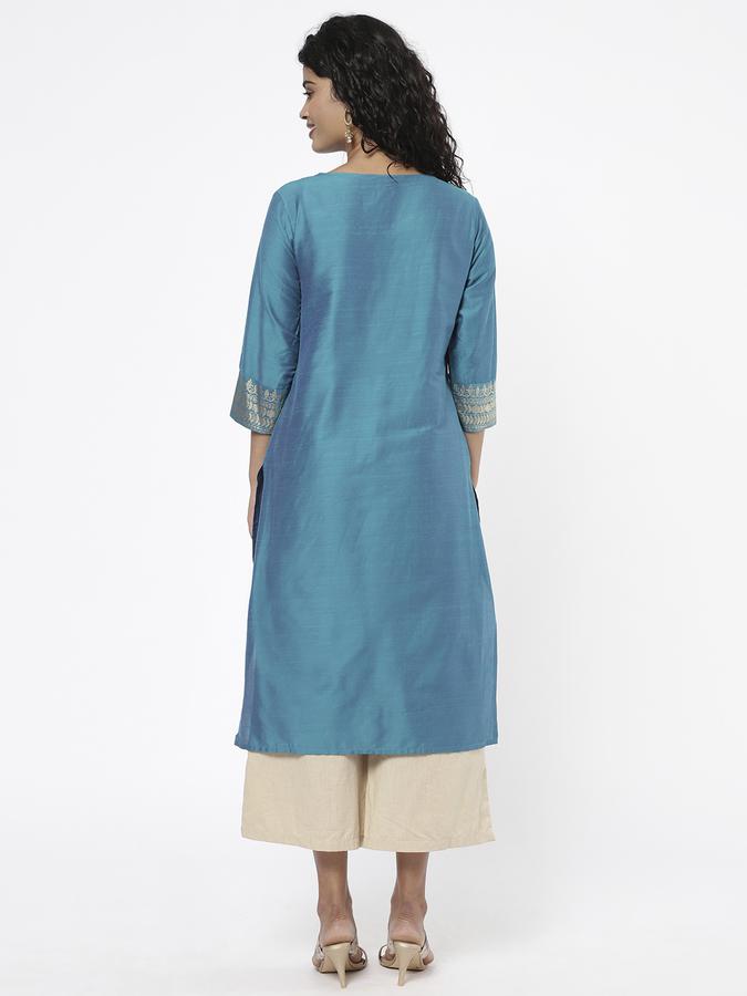 R&B Women Teal Kurtas image number 2