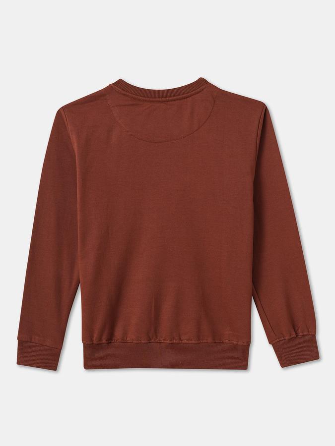 Boys Relaxed Fit Full Sleeve Crew Neck Graphic SweaT-Shirt