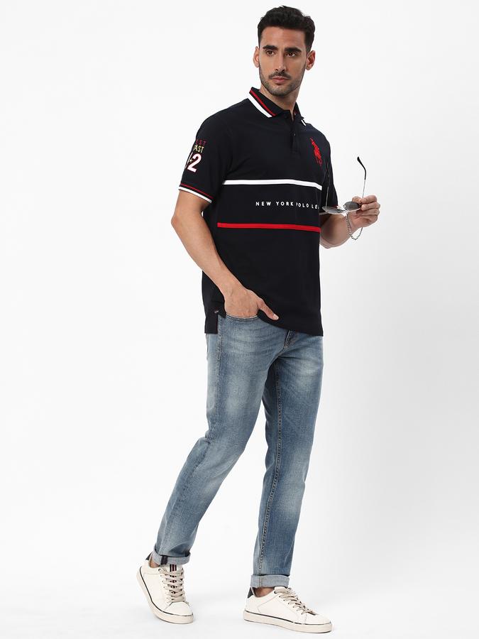 R&B Men's Colour Blocked Polo image number 1