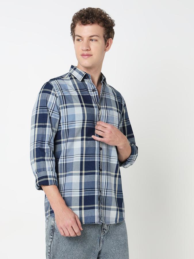 R&B MENS CASUAL Long Sleeve SHIRT-REGULAR FIT image number 3