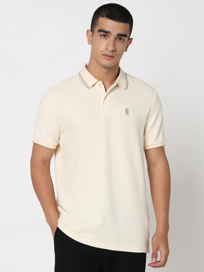 MENS TEXTURE POLO image number 1