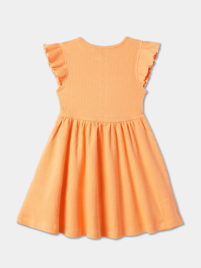 Girls A-Line Dress with Short Sleeves image number 1