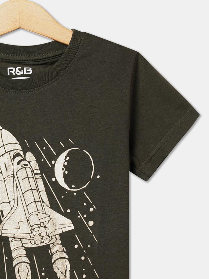 Boys Relaxed Fit Round-Neck T-Shirt image number 2