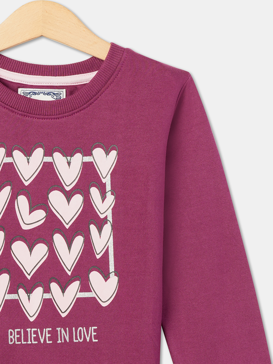 Girls Graphic Print Sweatshirt image number 2
