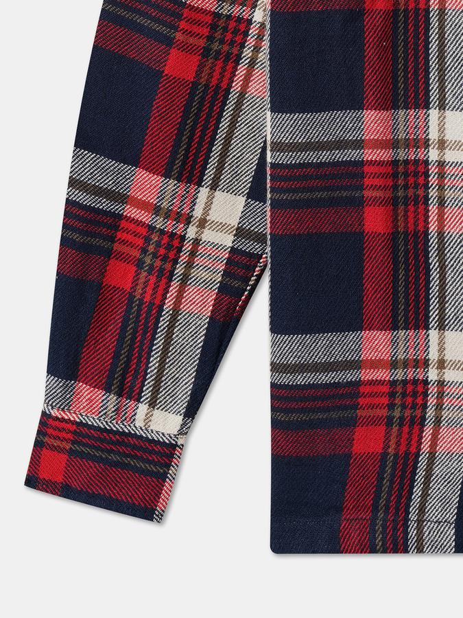 Boys Regular Fit Full Sleeve Button-Down Collar Shirt