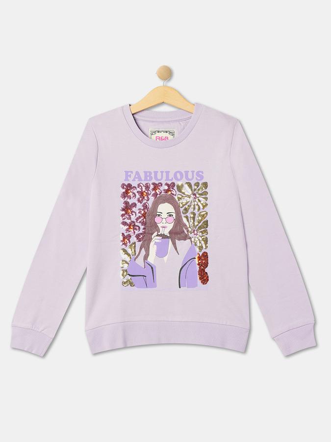R&B Girls Purple Sweatshirt