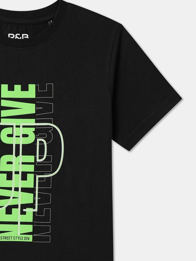 Boys Regular Fit Short Sleeve Crew Neck T-Shirt