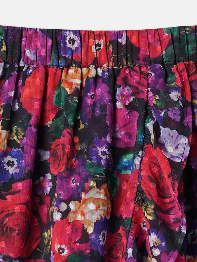 Girls Micro Print Flared Skirt data-index=