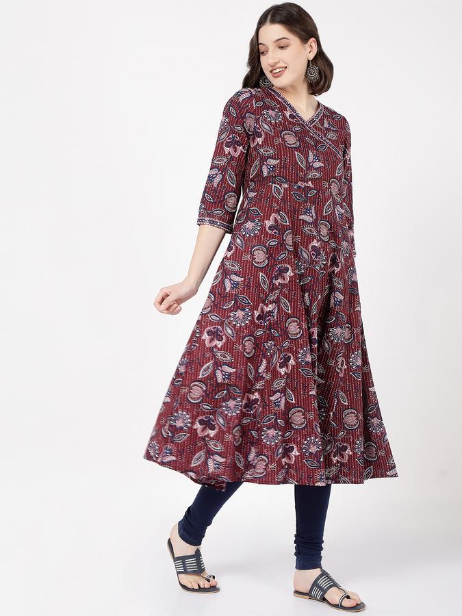 Women Printed A-Line Kurta image number 2