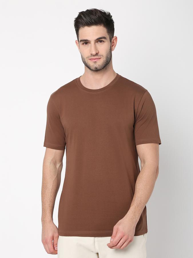 Men Regular Fit Crew-Neck T-Shirt image number 0