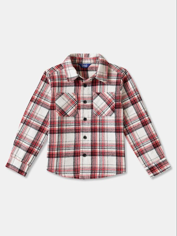 R&B Boys Multicolor Long Sleeves Checked Shirt