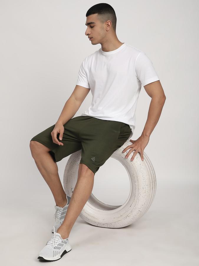 Boys Polyester Regular Fit Drawstring Clean Hem Shorts