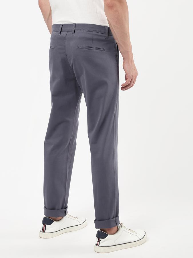 R&B Men Blue Casual Trousers image number 2