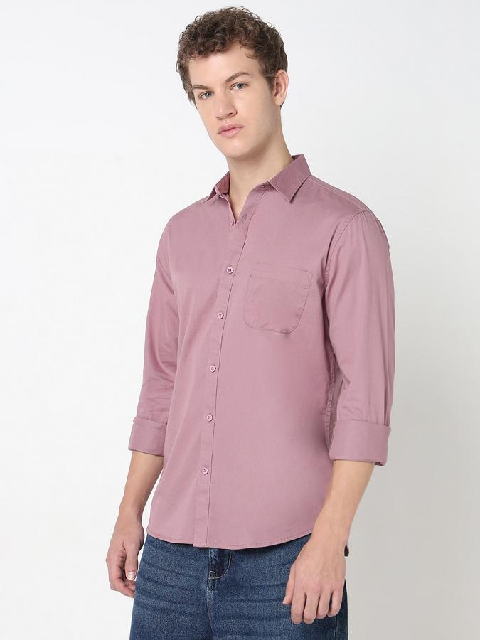 R&B MENS Long sleeves Casual Solid SHIRT image number 1