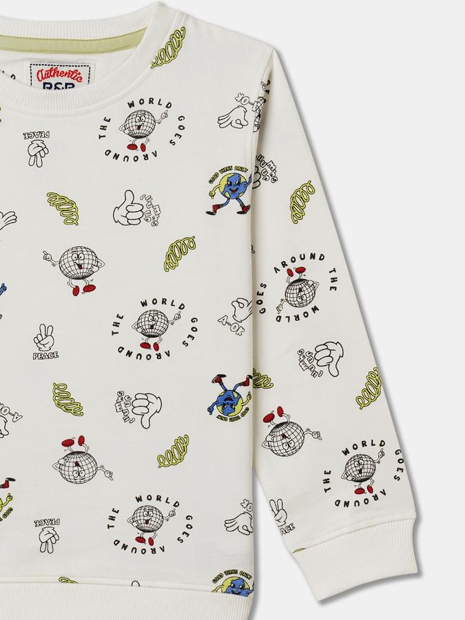 Full Sleeve Graphic Print Boys Sweatshirt image number 2