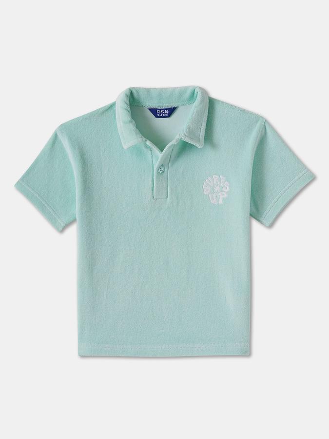 Boys Regular Fit Short Sleeve Polo Collar T-Shirt