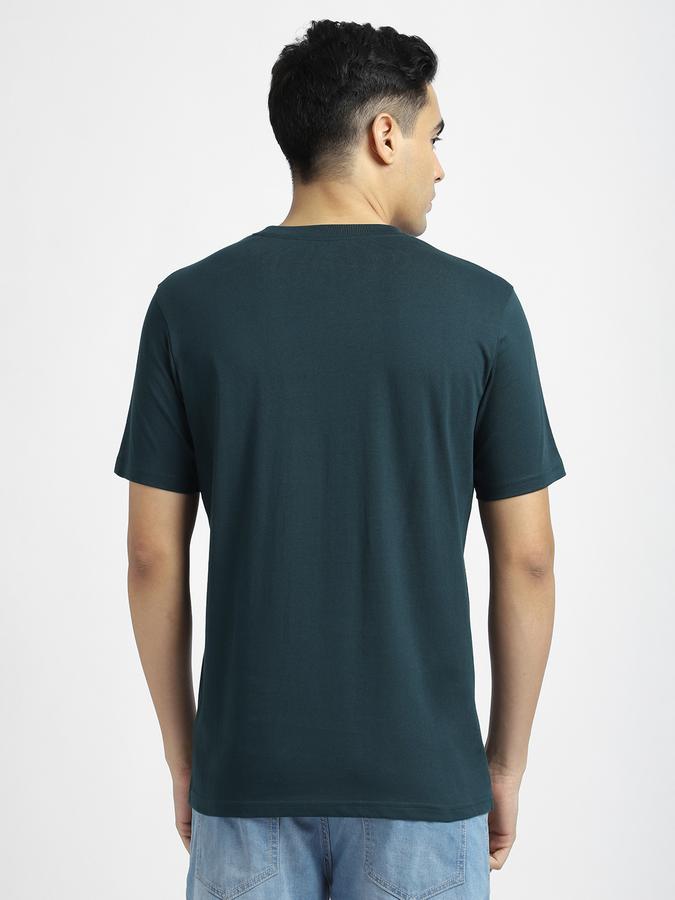 Men Cotton Regular Fit Crew Neck Graphic T-shirt