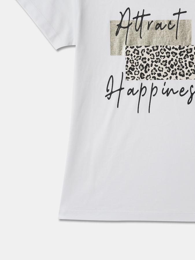 Girls Regular Fit Short Sleeve Crew Neck T-Shirt