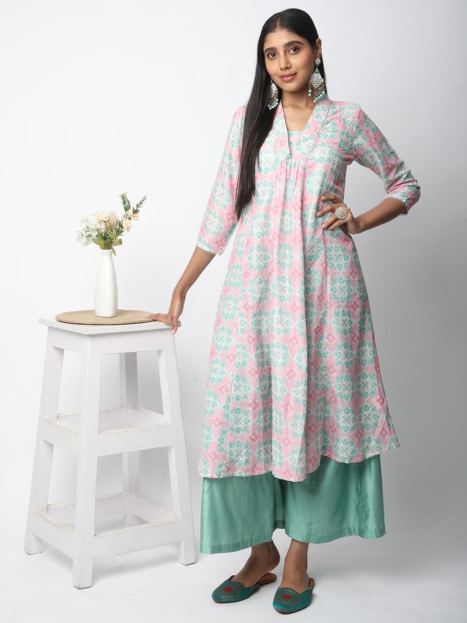 Women Printed A-line Kurta image number 1
