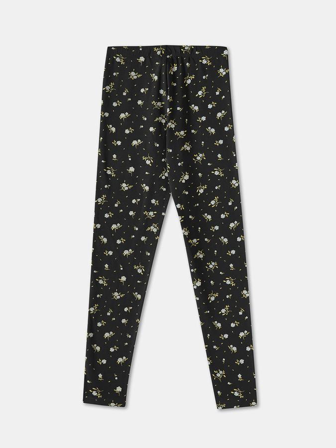 Girls Printed Regular Fit Mid-Rise Legging