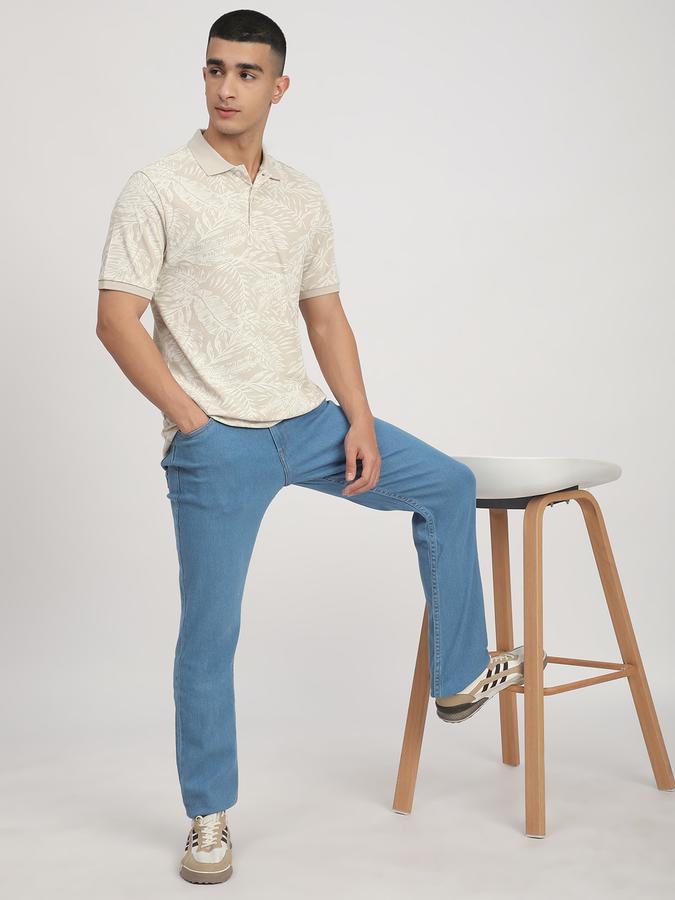 Printed Men Polo Neck T-Shirt  image number 1