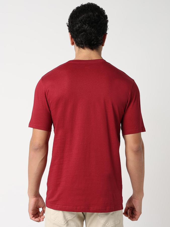 Men Cotton Regular Fit Crew Neck Typographic T-shirt