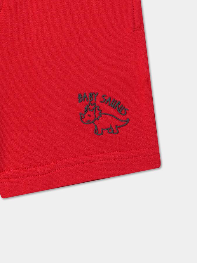 Boys Cotton Relaxed Fit Drawstring Waist Clean Hem Shorts