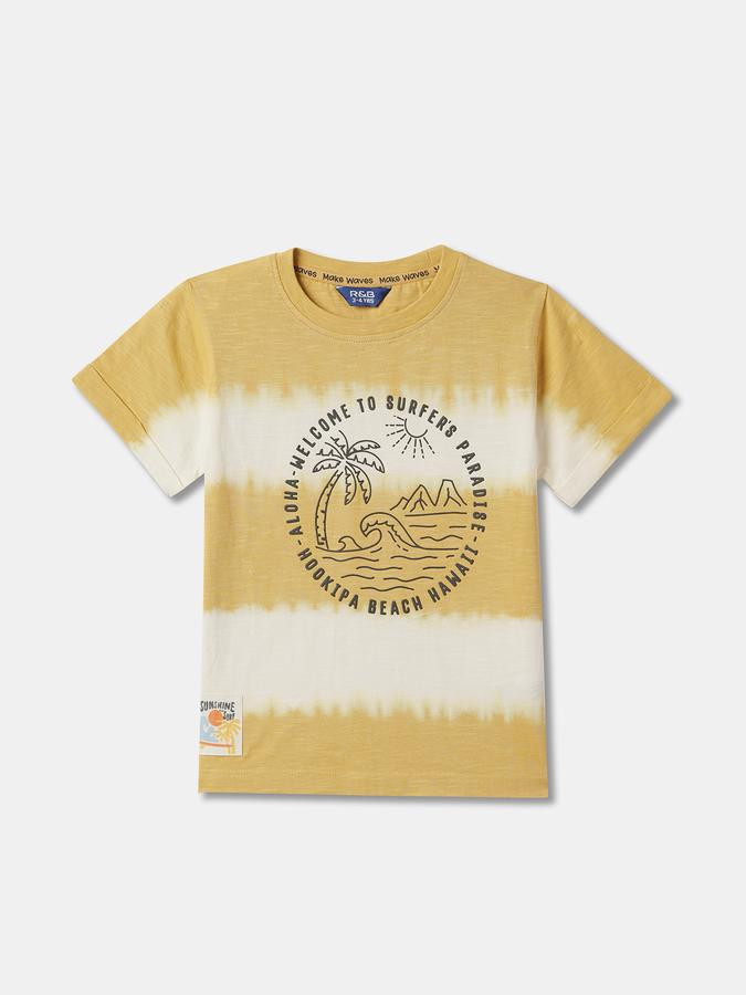 Boys Typographic Print T-Shirt & Shorts image number 2