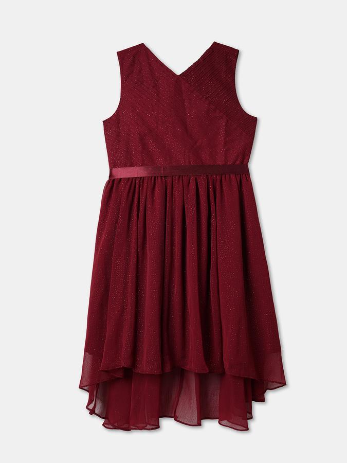 Girls Midi/Knee Length Party Dress Sleeveless image number 1