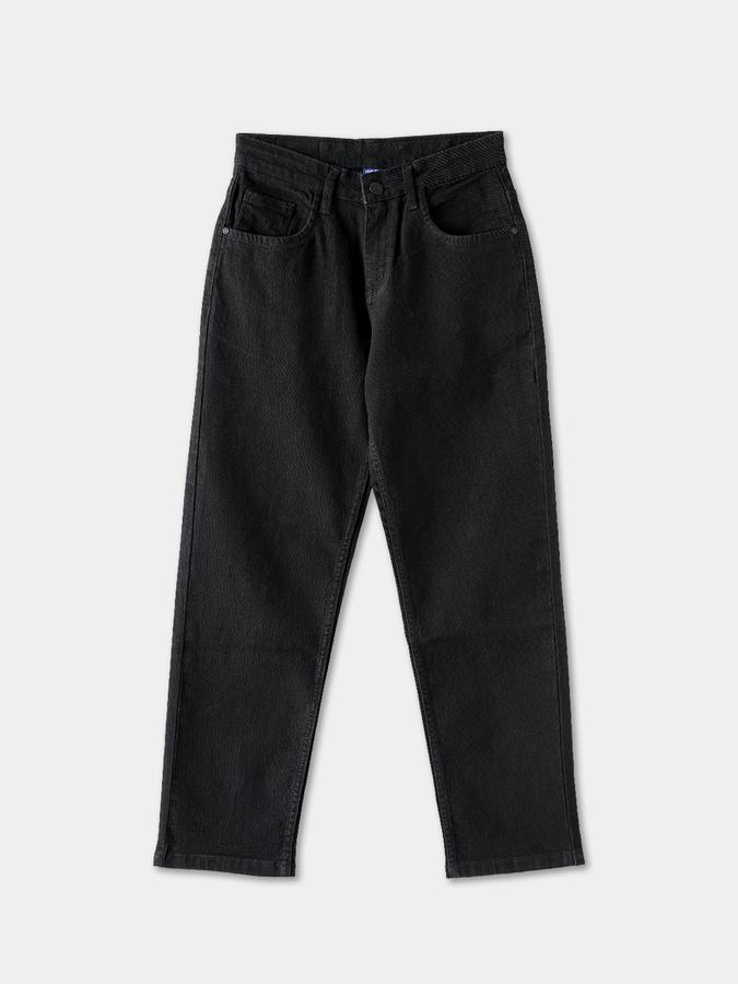 Boys Cotton Regular Fit Button Waist Clean Hem Jeans