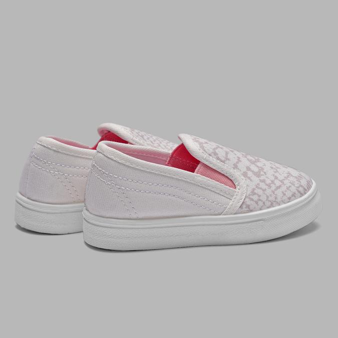 R&B Girl's White Canvas Slip-ons image number 3