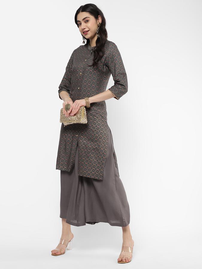 R&B Women Grey Kurtas image number 1