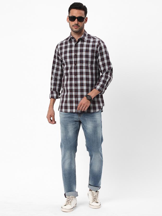 R&B Men's Checks Full Sleeve Shirt image number 1