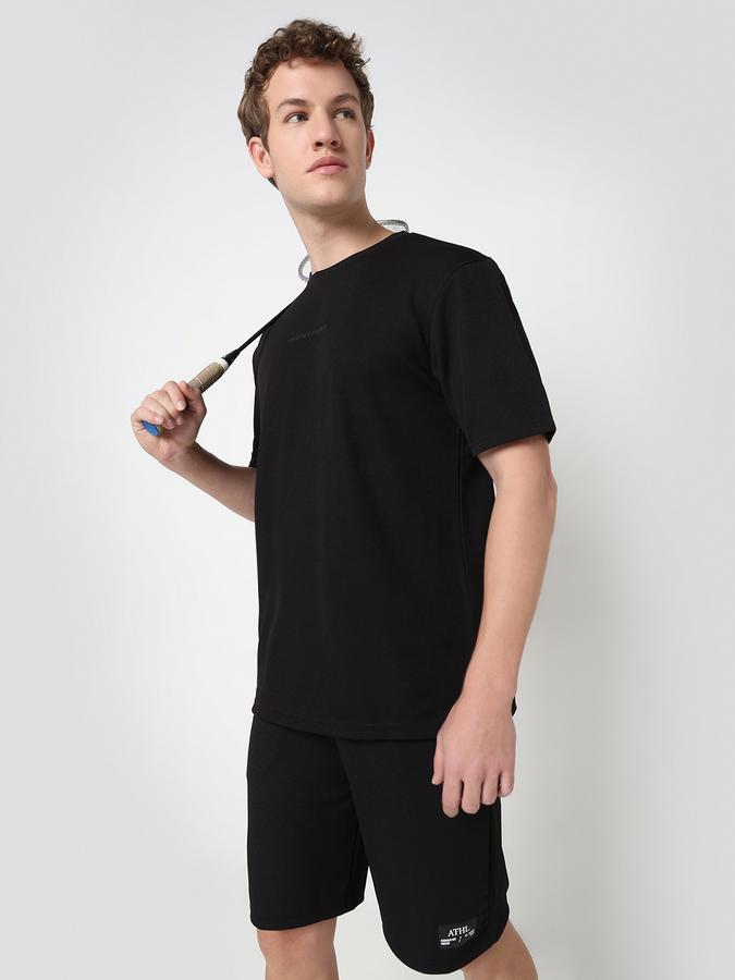 Printed T-Shirt with Crew Neck and Short Sleeves