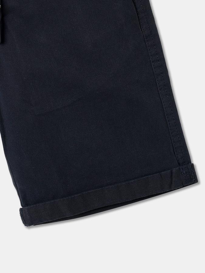 Boys Cotton Regular Fit Elastic Waist Clean Hem Shorts